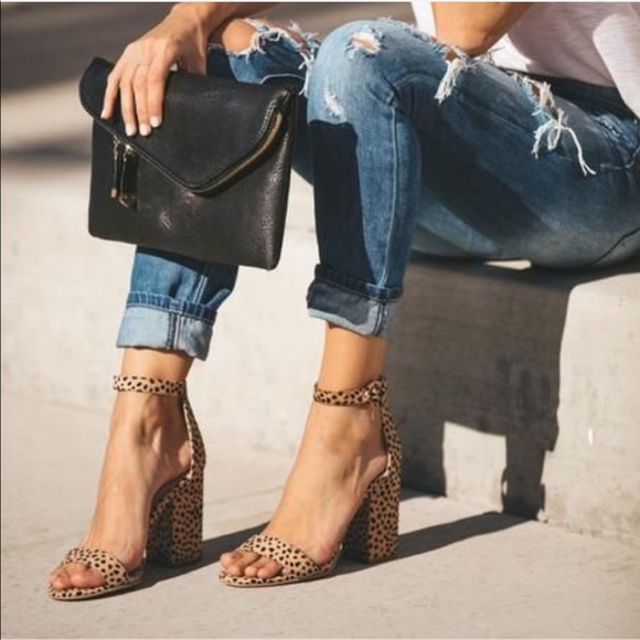 NEW Leopard Block Heel - Picture 4 of 7